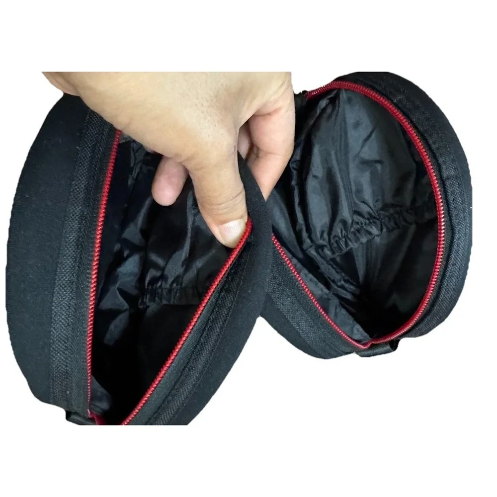 2* Beats By Dr Dre Headphones Zip Carrying Soft Bag Pouch Zipper Case Only‎